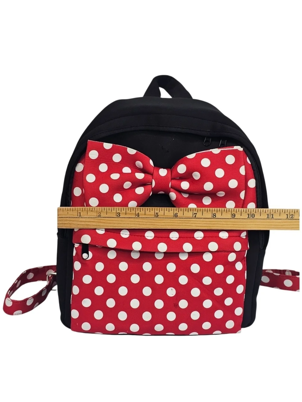 Disney Red and White Polka Dot Bow Kids Backpack
